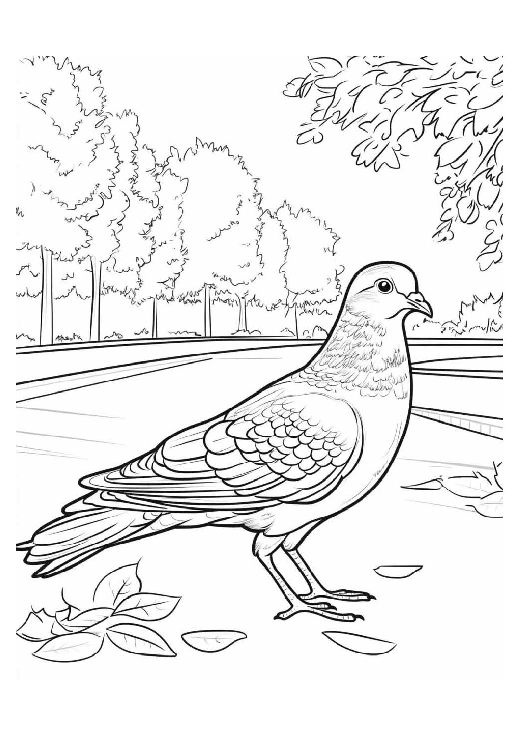 Pigeon at the park