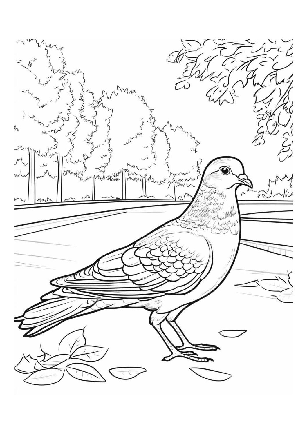 Pigeon at the park